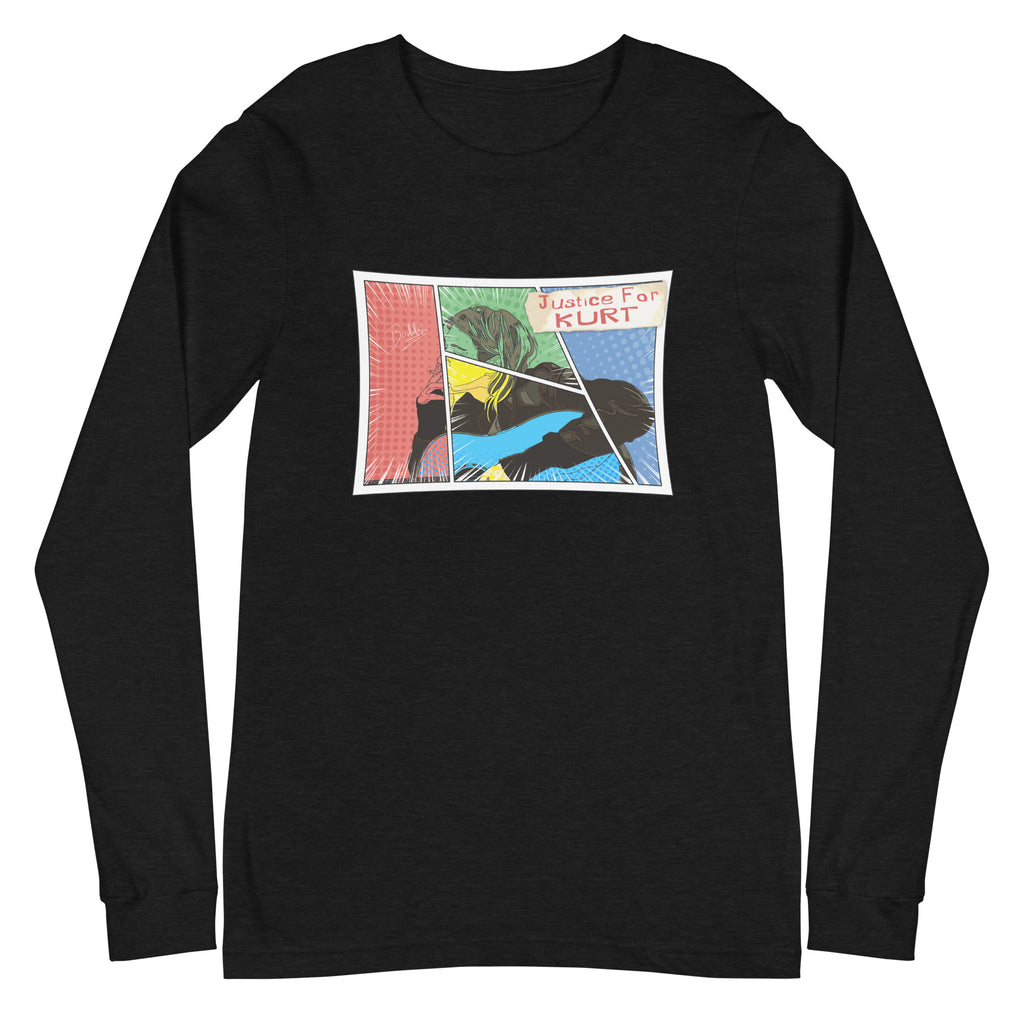Tシャツ・カットソー HIGH TIDE FRANKIE BURNING KURDT LONG SLEEVE BLACK HIGHTIDE FRANKIE | Burning Kurdt Long Sleeve Black - 빈티지룩